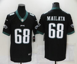 Nike Philadelphia Eagles #68 Jordan Mailata Black Vapor Untouchable Authentic stitched NFL jersey