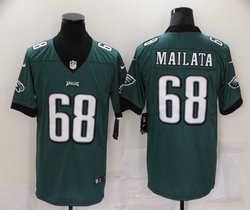 Nike Philadelphia Eagles #68 Jordan Mailata Green Vapor Untouchable Authentic stitched NFL jersey