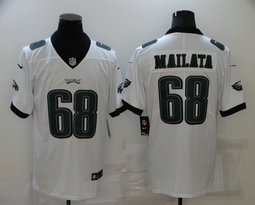 Nike Philadelphia Eagles #68 Jordan Mailata White Vapor Untouchable Authentic stitched NFL jersey