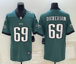 Nike Philadelphia Eagles #69 Landon Dickerson Green Vapor Untouchable Authentic stitched NFL jersey