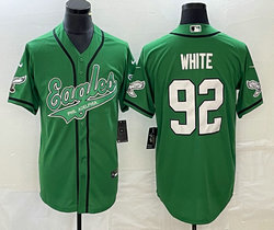 Nike Philadelphia Eagles #92 Reggie White Green 2(II) Joint baseball jersey