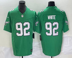 Nike Philadelphia Eagles #92 Reggie White Green Throwback 2023 F.U.S.E. Authentic stitched NFL jersey