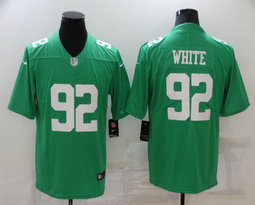 Nike Philadelphia Eagles #92 Reggie White Limited Green Rush Authentic stitched NFL jersey
