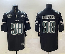 Nike Philadelphia Eagles #98 Jalen Carter Black Fashion NFL Jersey