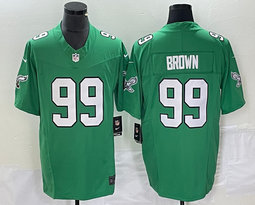 Nike Philadelphia Eagles #99 Jerome Brown Green Throwback 2023 F.U.S.E. Authentic stitched NFL jersey