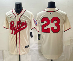 Nike Philadelphia Phillies #23 Cream no name 2026 Field Of Dreams Stadium Jersey