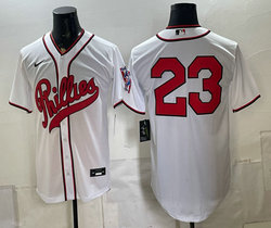 Nike Philadelphia Phillies #23 White no name 2026 Field Of Dreams Stadium Jersey