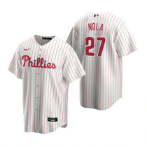 Nike Philadelphia Phillies #27 Aaron Nola White Game Authentic Stitched MLB Jersey