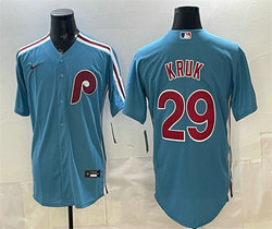 Nike Philadelphia Phillies #29 John Kruk Blue Authentic Stitched MLB Jersey