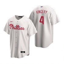 Nike Philadelphia Phillies #4 Scott Kingery White Game Authentic Stitched MLB Jersey