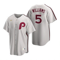 Nike Philadelphia Phillies #5 Nick Williams White Cooperstown Collection Game Authentic Stitched MLB Jersey