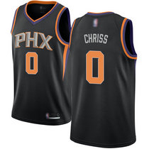 Nike Phoenix Suns #0 Marquese Chriss Black Game Authentic Stitched NBA jersey