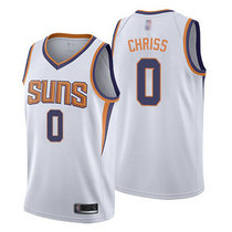 Nike Phoenix Suns #0 Marquese Chriss White Game Authentic Stitched NBA jersey