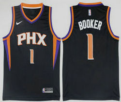 Nike Phoenix Suns #1 Devin Booker Black Game Statement Edition Authentic Stitched NBA jersey