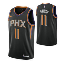 Nike Phoenix Suns #11 Ricky Rubio Black Game Authentic Stitched NBA jersey