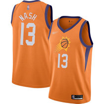 Nike Phoenix Suns #13 Steve Nash Orange Game Authentic Stitched NBA jersey