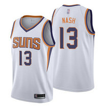 Nike Phoenix Suns #13 Steve Nash White Game Authentic Stitched NBA jersey