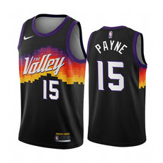 Nike Phoenix Suns #15 Cameron Payne White 2020-21 City With Advertising Authentic Stitched NBA jersey