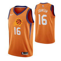 Nike Phoenix Suns #16 Tyler Johnson Orange Game Authentic Stitched NBA jersey