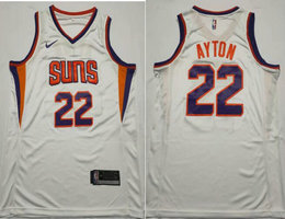 Nike Phoenix Suns #22 DeAndre Ayton White Authentic Stitched NBA jersey