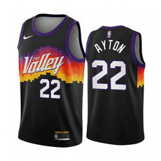 Nike Phoenix Suns #22 Deandre Ayton 2020-21 City With Advertising Authentic Stitched NBA jersey