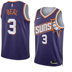 Nike Phoenix Suns #3 Bradley Beal Blue 2023-24 Authentic Stitched NBA Jersey