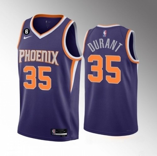 Nike Phoenix Suns #35 Kevin Durant Purple Authentic Stitched NBA Jersey