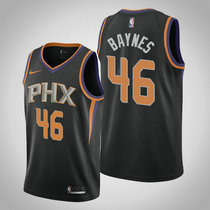 Nike Phoenix Suns #46 Aron Baynes Black Game Authentic Stitched NBA jersey