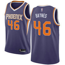 Nike Phoenix Suns #46 Aron Baynes Purple Game Authentic Stitched NBA jersey