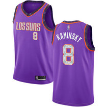 Nike Phoenix Suns #8 Frank Kaminsky Purple Game 18-19 City Authentic Stitched NBA jersey