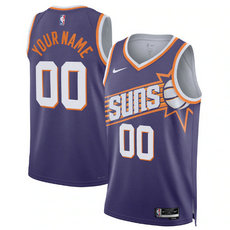 Nike Phoenix Suns Custom 2024 Purple Stitched NBA Jersey