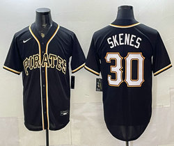 Nike Pittsburgh Pirates #10 Bryan Reynolds Black White Number 2026 City MLB Jersey
