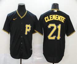 Nike Pittsburgh Pirates #21 Roberto Clemente Black Game Authentic stitched MLB jersey