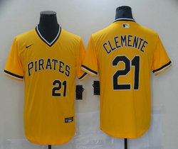 Nike Pittsburgh Pirates #21 Roberto Clemente Pullover Game Authentic stitched MLB jersey