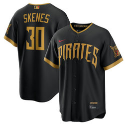 Nike Pittsburgh Pirates #30 Paul Skenes Black 2026 City MLB Jersey