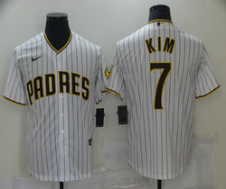 Nike San Diego Padres #7 Ha-Seong Kim White Game Authentic Stitched MLB Jersey
