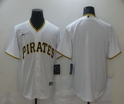 Nike Pittsburgh Pirates Blank White Game Authentic Stitched MLB Jersey