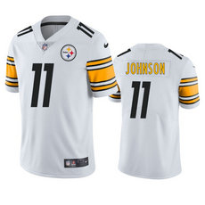 Nike Pittsburgh Steelers #11 Brandon Johnson White Stitched NFL Jersey