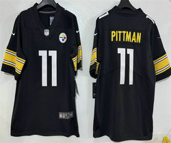 Nike Pittsburgh Steelers #11 Michael Pittman Jr Black Vapor Limited Stitched Football Jersey