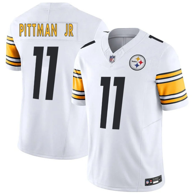 Nike Pittsburgh Steelers #11 Michael Pittman Jr White Vapor Stitched Football Jersey