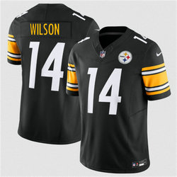 Nike Pittsburgh Steelers #14 Roman Wilson Black Authentic Stitched NFL Jersey