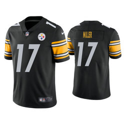 Nike Pittsburgh Steelers #17 Anthony Miller Black Vapor Untouchable Authentic stitched NFL jersey