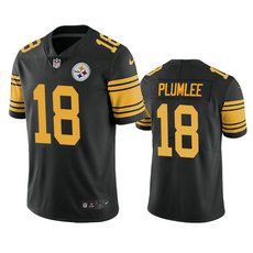 Nike Pittsburgh Steelers #18 John Rhys Plumlee Black Rush Football Stitched Jersey