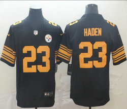 Nike Pittsburgh Steelers #23 Joe Haden Black Rush Limited Authentic Stitched NFL Jersey