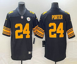Nike Pittsburgh Steelers #24 Joey Porter Black Rush Vapor Untouchable Authentic Stitched NFL Jersey