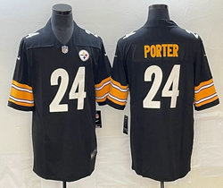 Nike Pittsburgh Steelers #24 Joey Porter Black Vapor Untouchable Authentic Stitched NFL Jersey