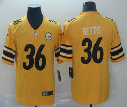 Nike Pittsburgh Steelers #36 Jerome Bettis Gold Inverted Legend Vapor Untouchable Authentic Stitched NFL jersey