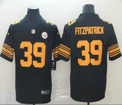Nike Pittsburgh Steelers #39 Minkah Fitzpatrick Black Rush Limited Authentic Stitched NFL Jersey