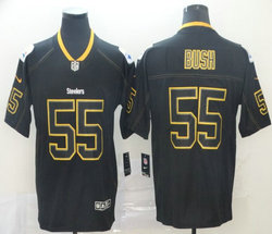Nike Pittsburgh Steelers #55 Devin Bush Lights Out Vapor Untouchable Authentic Stitched NFL jersey
