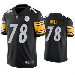 Nike Pittsburgh Steelers #78 James Daniels Black Vapor Untouchable Authentic Stitched NFL Jersey